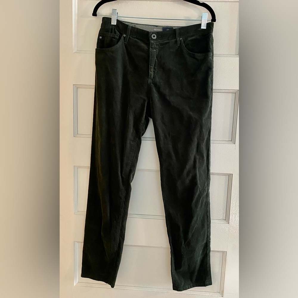 AG Adriano Goldschmied Olive Slim Straight Pants